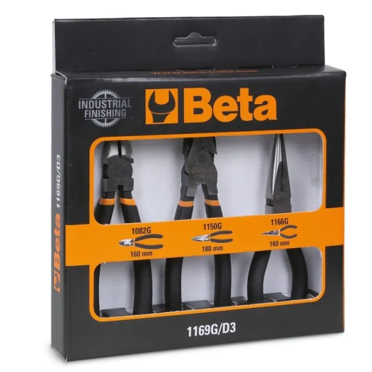 Conjunto de Alicates Beta 1082G 1150G 1166G 3 Peças