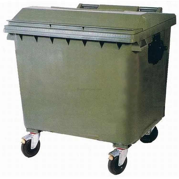 Contentor de Lixo em PEAD ND 1000 L Verde