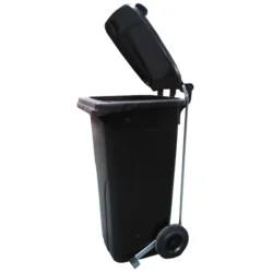 Contentor de Resíduos Preto com Pedal ND 120 L 550x480x930 mm