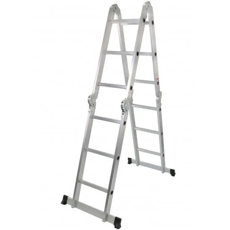Escada Multiusos Articulada com Plataforma MADER 4x3 Degraus 3,70 M