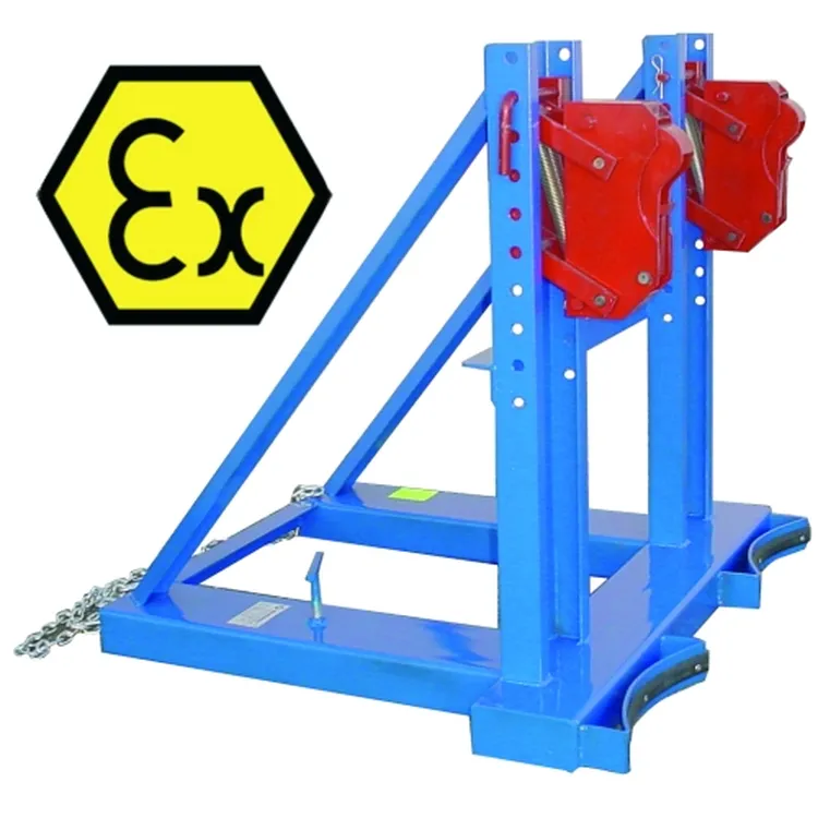 Pinça ATEX para 2 Bidões ND 50-200 L Pinça ATEX para 2 Bidões ND 50-200 L