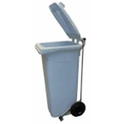 Recipiente de Reciclagem Cinzento com Pedal ND 730x580x1070 mm