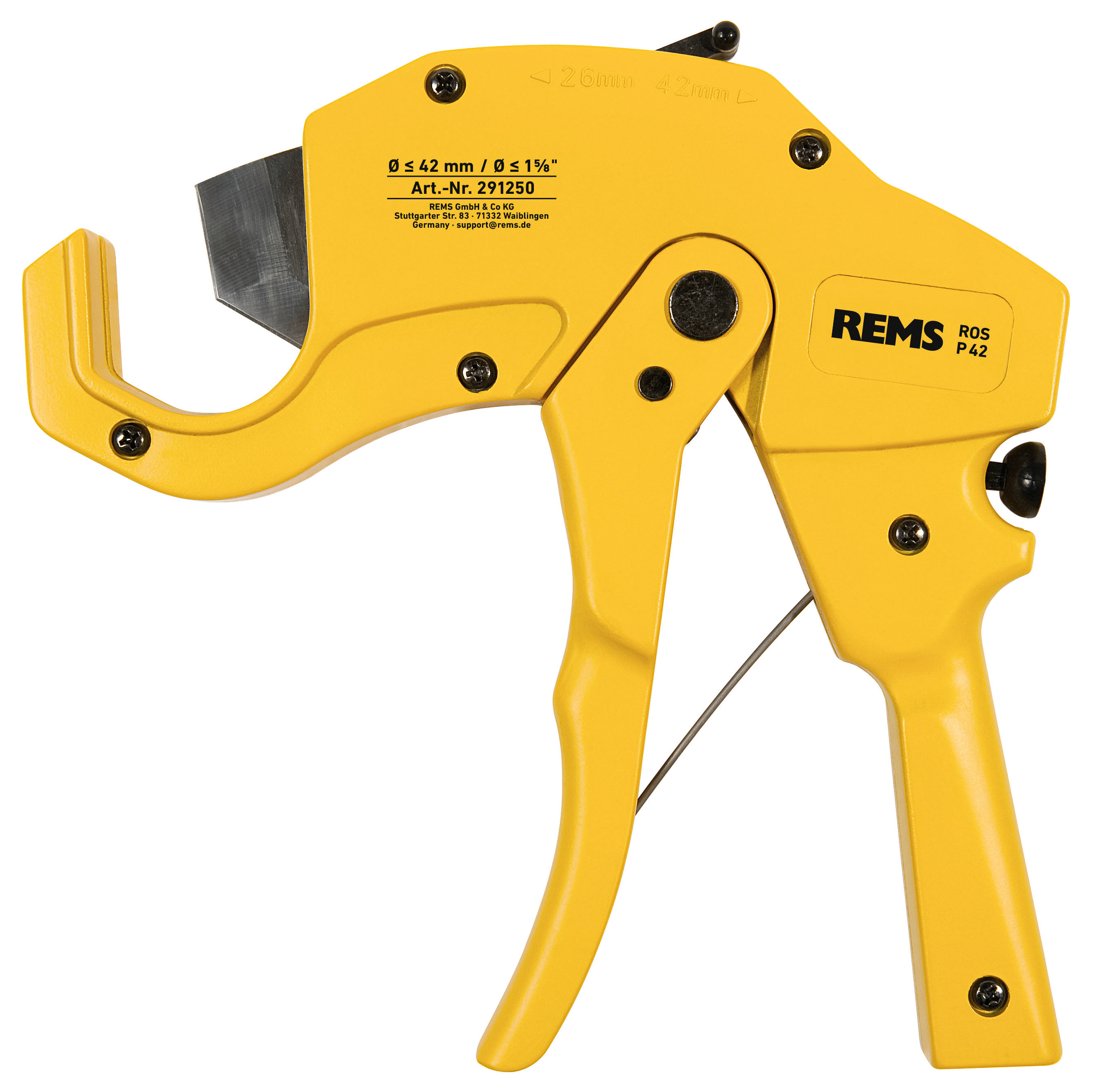 Tesoura Corta-Tubos REMS ROS P 42 com Retorno Rápido Ø 42 MM