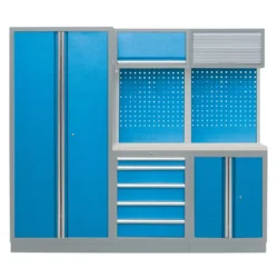 Combinação Modular de Oficina METALWORKS MWCOMB2 Azul/Cinzento 2 M