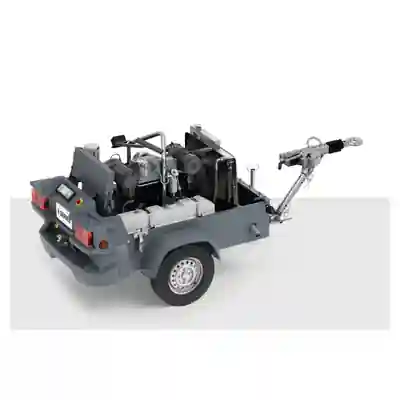 Compressor ATLAS COPCO XAS 88-7 com componentes internos visíveis
