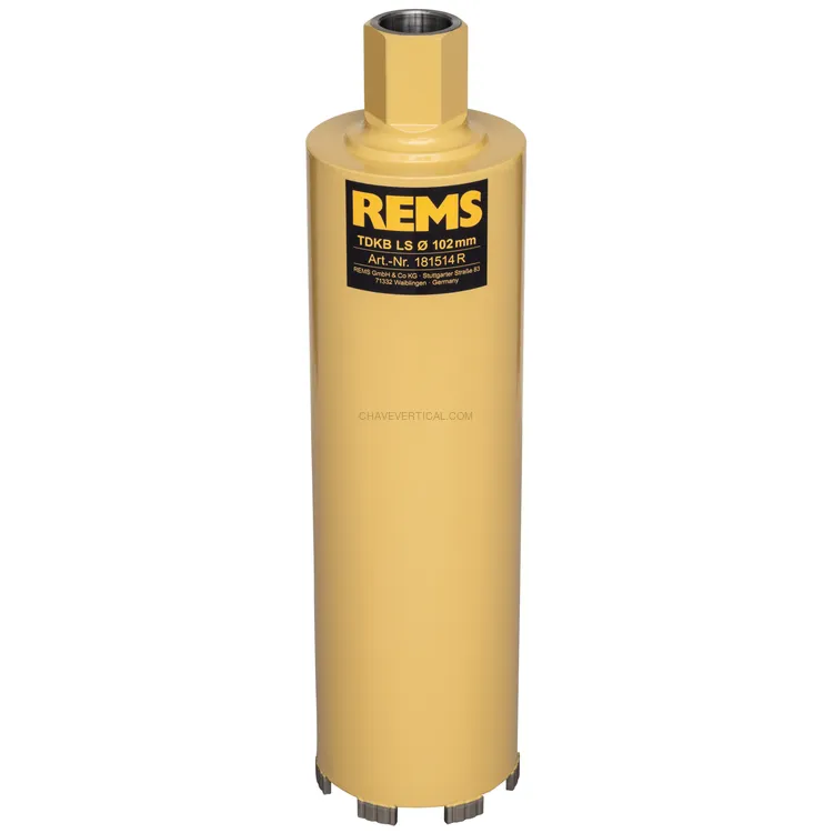 Coroa Diamantada Seca REMS TDKB LS 102 x 320 MM UNC 1 1/4