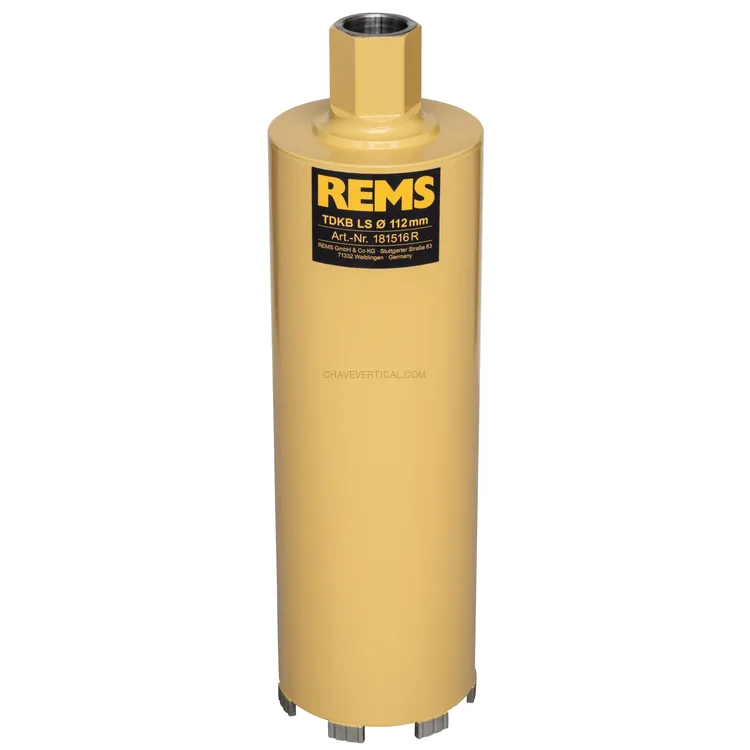 Coroa Diamantada Seca REMS TDKB LS 112 x 320 MM UNC 1 1/4