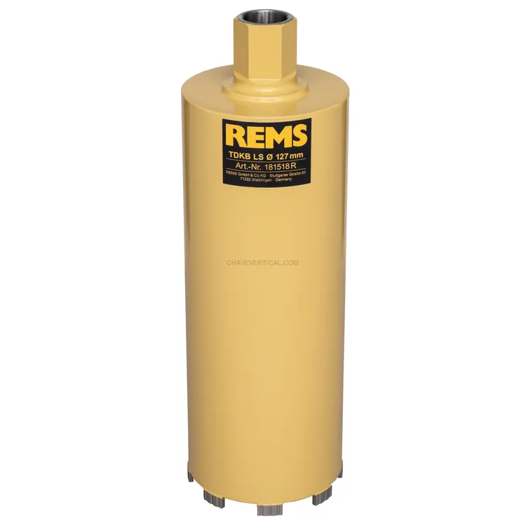 Coroa Diamantada Seca REMS TDKB LS 127 x 320 MM UNC 1 1/4 Coroa Diamantada Seca REMS TDKB LS 127 x 320 MM UNC 1 1/4