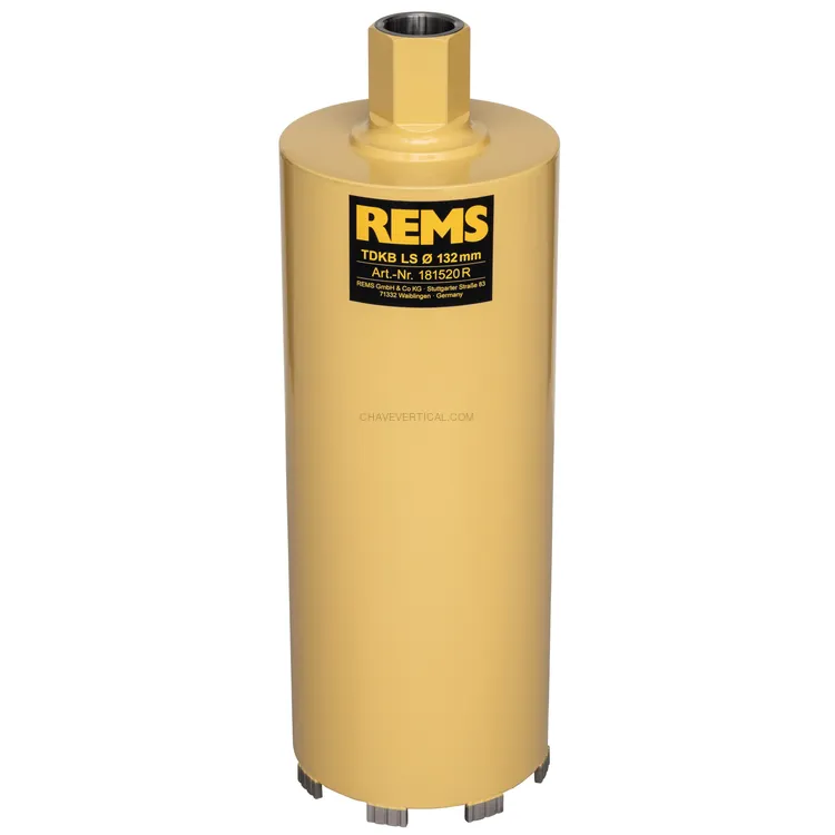 Coroa Diamantada Seca REMS TDKB LS 132 x 320 MM UNC 1 1/4 Coroa Diamantada Seca REMS TDKB LS 132 x 320 MM UNC 1 1/4