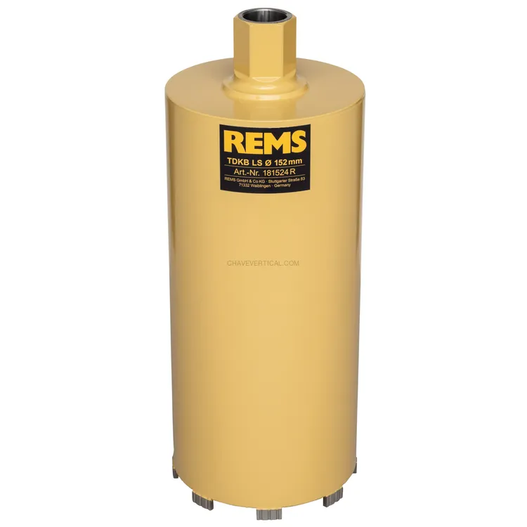 Coroa Diamantada Seca REMS TDKB LS 152 x 320 MM UNC 1 1/4
