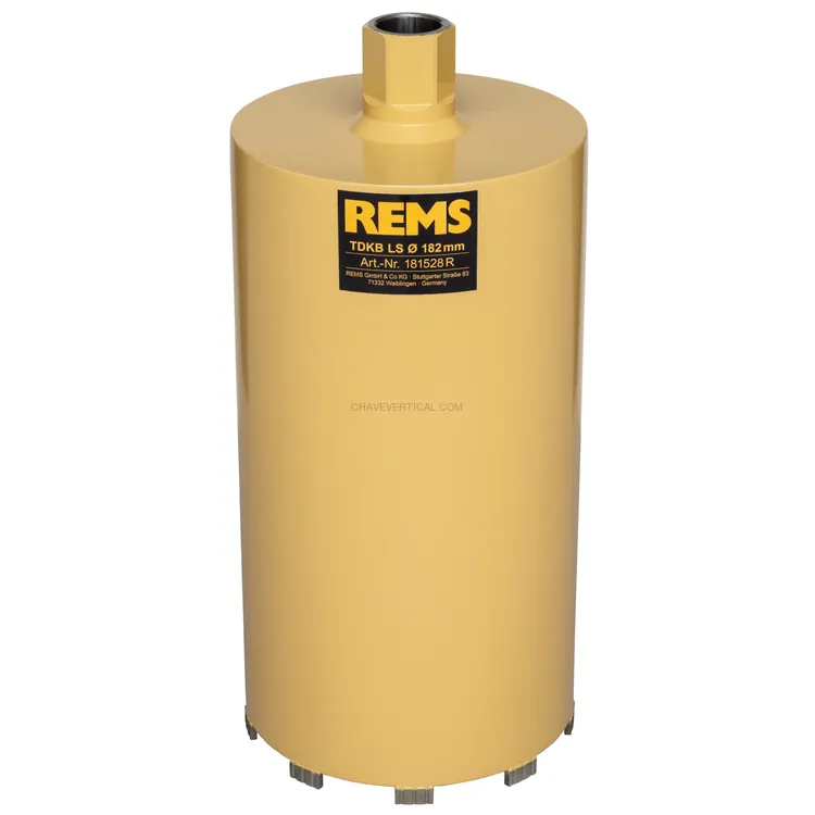 Coroa Diamantada Seca REMS TDKB LS 182 x 320 MM UNC 1 1/4