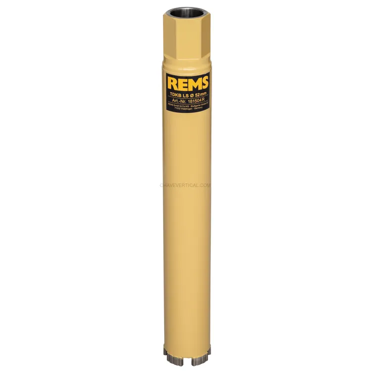 Coroa Diamantada Seca REMS TDKB LS 52 x 320 MM UNC 1 1/4