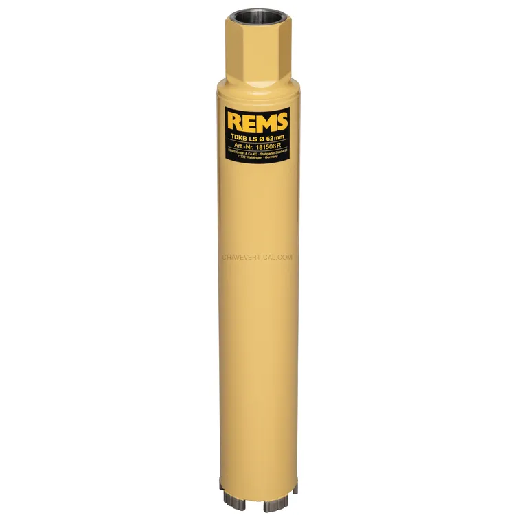 Coroa Diamantada Seca REMS TDKB LS 62 x 320 MM UNC 1 1/4