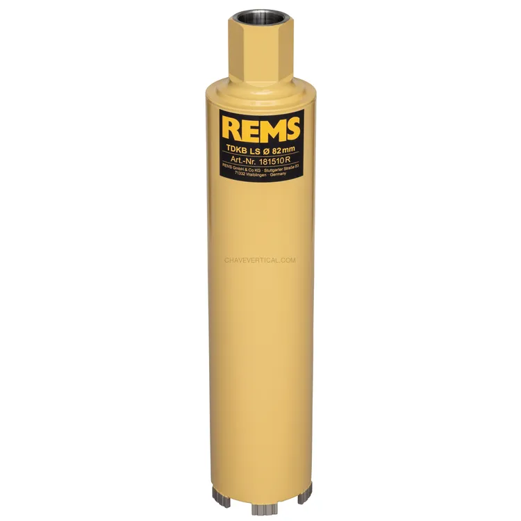 Coroa Diamantada Seca REMS TDKB LS 82 x 320 MM UNC 1 1/4