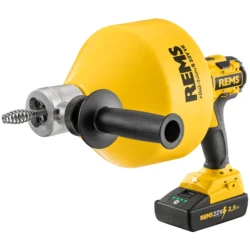 Desentupidora a Bateria REMS Mini-Cobra S 22V VE Ø 20–50 (75) MM 500 W 560 RPM com Bateria 2,5 AH