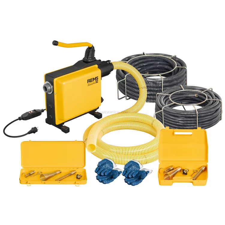 Desentupidora Elétrica REMS Cobra 32 Set 22+32 até 100 M 520 RPM 1050 W