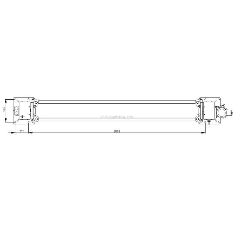 Elevador 2 Colunas 4T Basic-Line KROFTOOLS 4000kg Monofásico