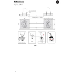 Elevador 2 Colunas 4T Basic-Line KROFTOOLS 4000kg Monofásico