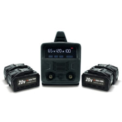 Soldador Inverter MMA a Bateria SOLTER SOLBAT SB-120 Pack 4 Baterias
