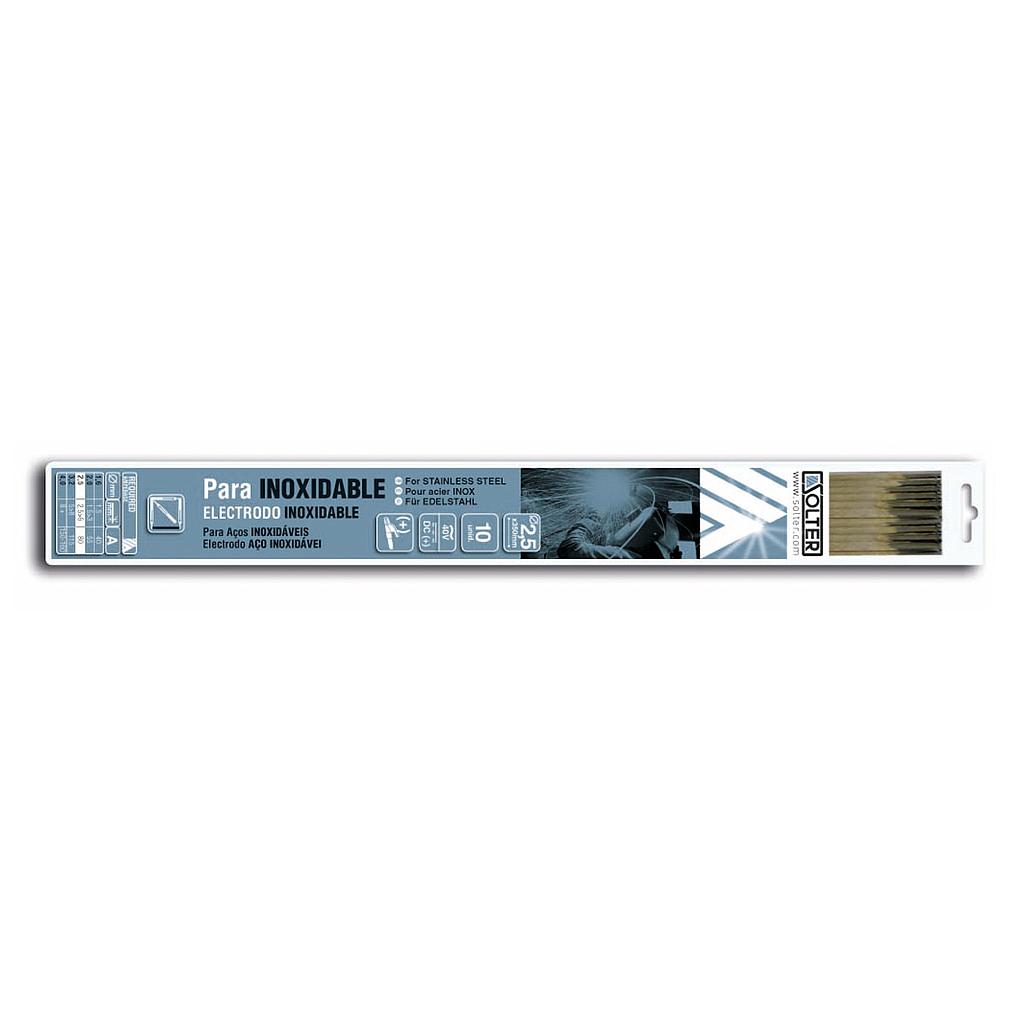 Elétrodos de Soldadura Inox SOLTER E316L 2,5 mm 10 un.