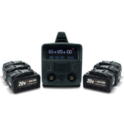 Soldador Inverter MMA a Bateria SOLTER SOLBAT SB-120 Pack 6 Baterias