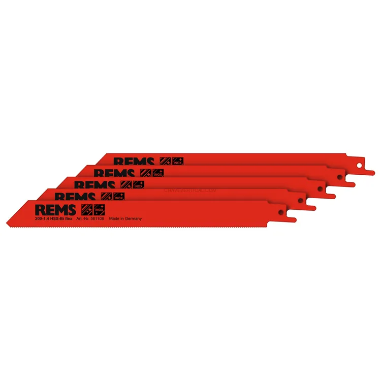 Lâmina de Serra REMS 200-1,4 Pack 5 Unidades para Serras de Sabre Lâmina de Serra REMS 200-1,4 Pack 5 Unidades para Serras de Sabre
