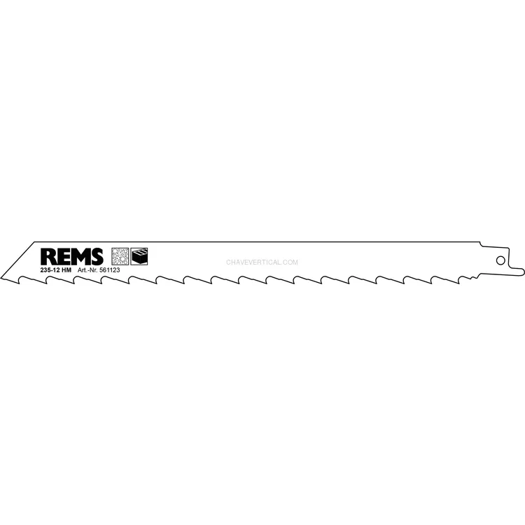 Lâmina de Serra REMS 235-12 HM para Serras de Sabre
