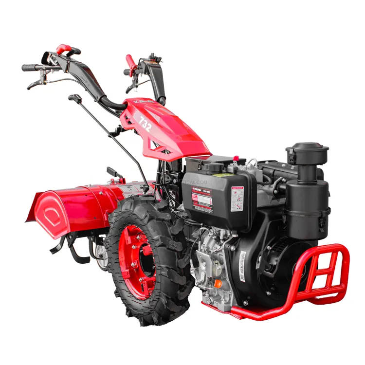 Motocultivador a Diesel KAWAPOWER 10HP 456CC 80CM com Arranque Elétrico