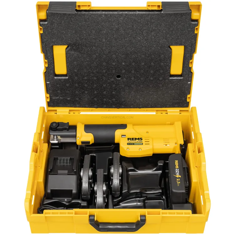 Prensadora REMS Mini-Press S 22V A2-22 kN + 3 Tenazes até 35 MM
