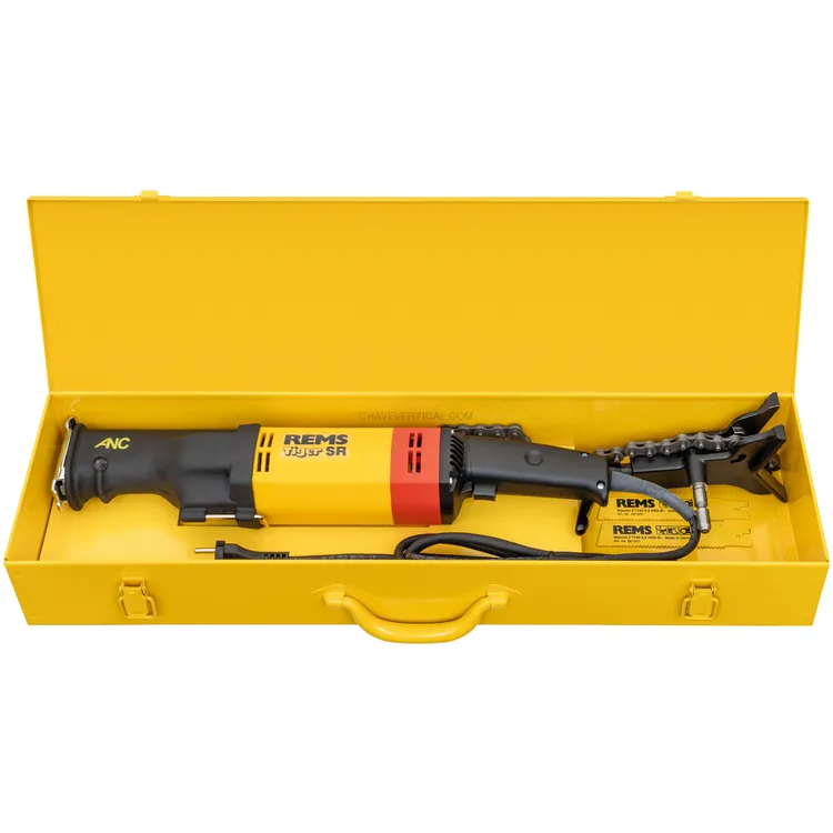 Serra de Sabre para Tubos REMS Tiger SR 1400 W 700–2200 CPM com Guia de Corrente 6 POL