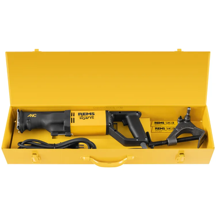 Serra de Sabre para Tubos REMS Tiger VE 1050 W 2400 CPM com Guia 2 POL