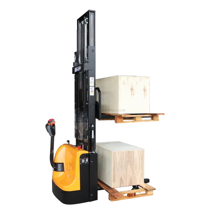 Stacker Elétrico com Elevação de Base HU-LIFT CLJ1216C-CH 1200 kg 1600 mm