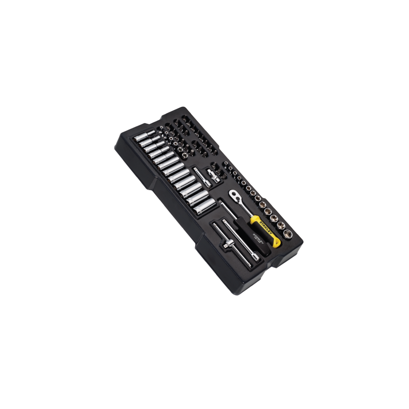 60 PEÇAS DE MECÂNICA MÉTRICA 1/4" STANLEY