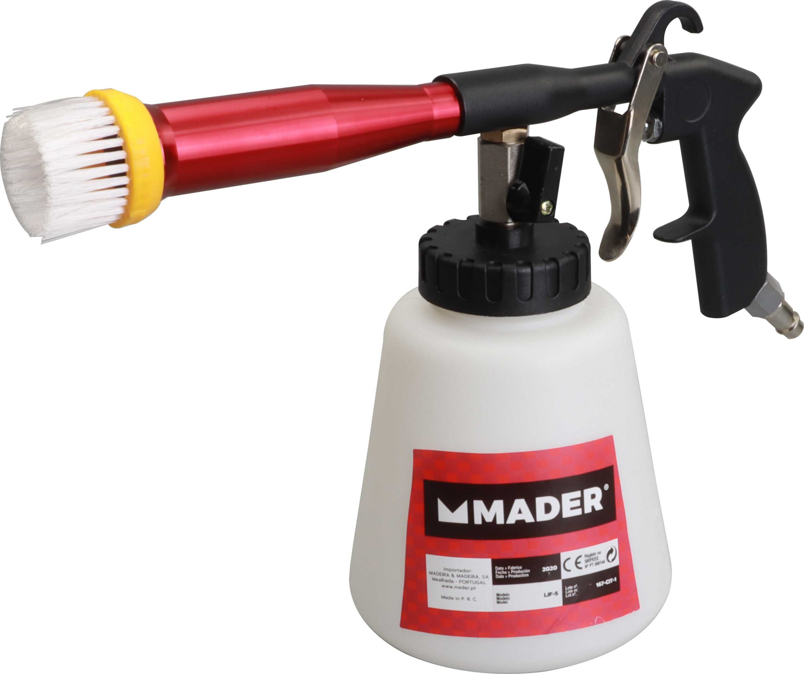 PISTOLA DE LAVAR COM ESPALHADOR ROTATIVO 1/4" 1000 ML MADER
