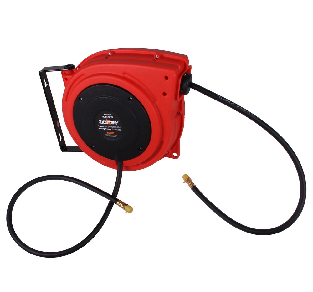 Enrolador de Mangueira de Ar 10m 1/4" ZionAir Automático