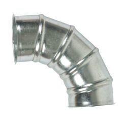CURVA 90° GALVANIZADA FLANGEADA EM AMBOS OS LADOS O 180MM HOLZSTAR 1