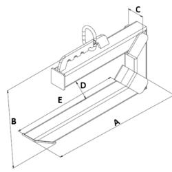Pinça Porta-Tubos para Betão GRIZ PPT20-02M 2000 kg