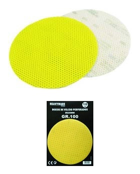 PACK 10 DISCOS DE VELCRO PERFURADOS POWERED