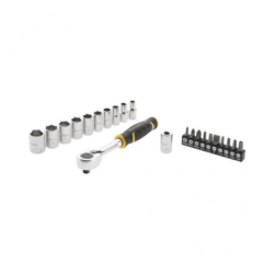 JOGO DE ROQUETE 1/4' 120 DENTES + PONTAS (PACK 22 UNI) FATMAX STANLEY