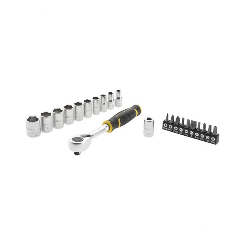 JOGO DE ROQUETE 1/4' 120 DENTES + PONTAS (PACK 22 UNI) FATMAX STANLEY