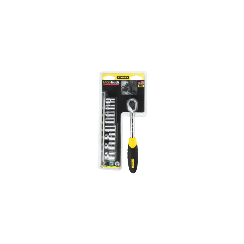 JOGO ROQUETE MICROTOUGH™ 1/4' 11 PEÇAS STN0-94-610 STANLEY