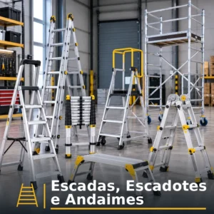 ESCADAS ESCADOTES E ANDAIMES
